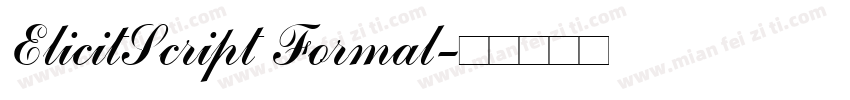 ElicitScript Formal字体转换